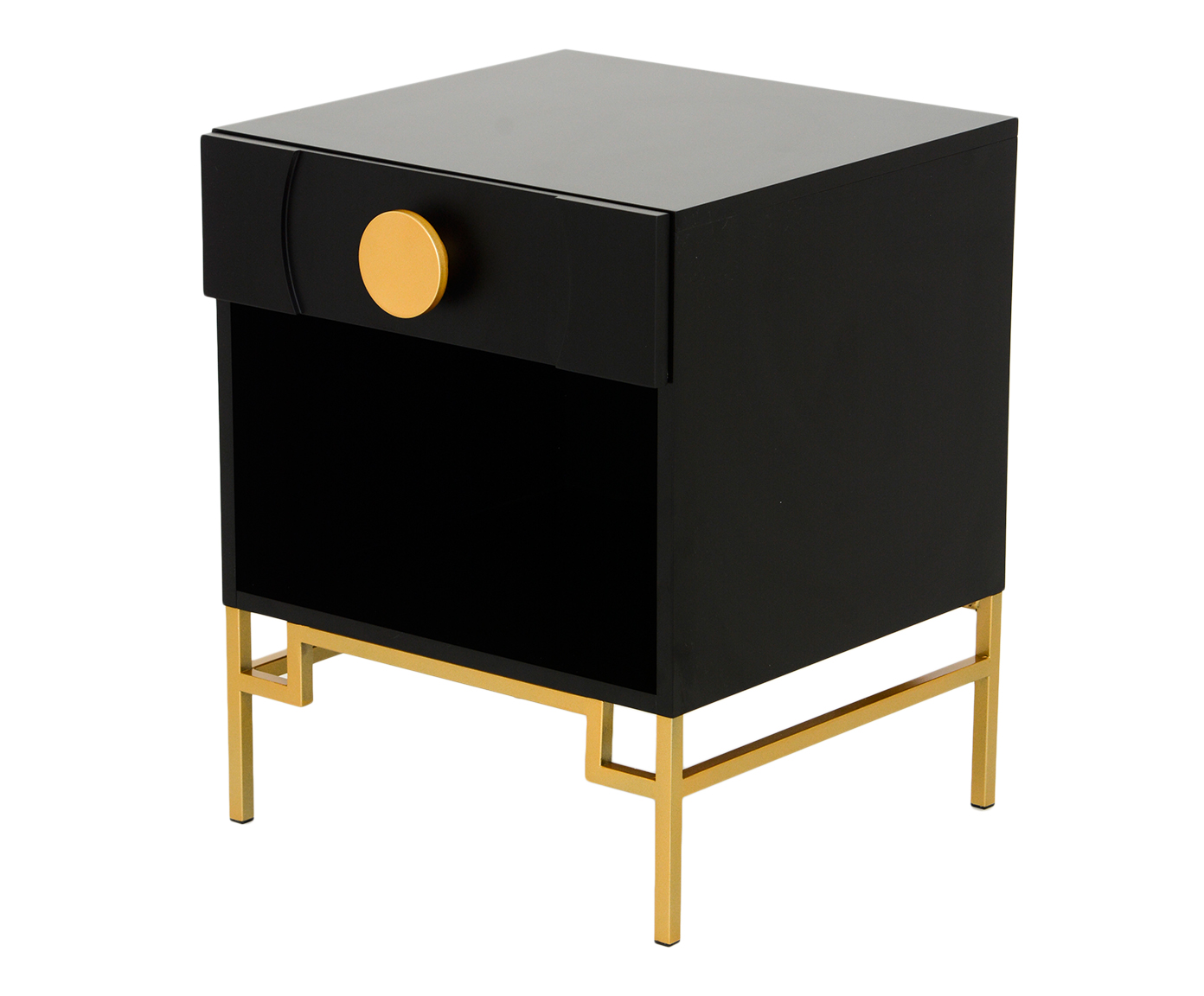 Mesa de Cabeceira Cerchio D'Oro com Nicho - Preto image number 2