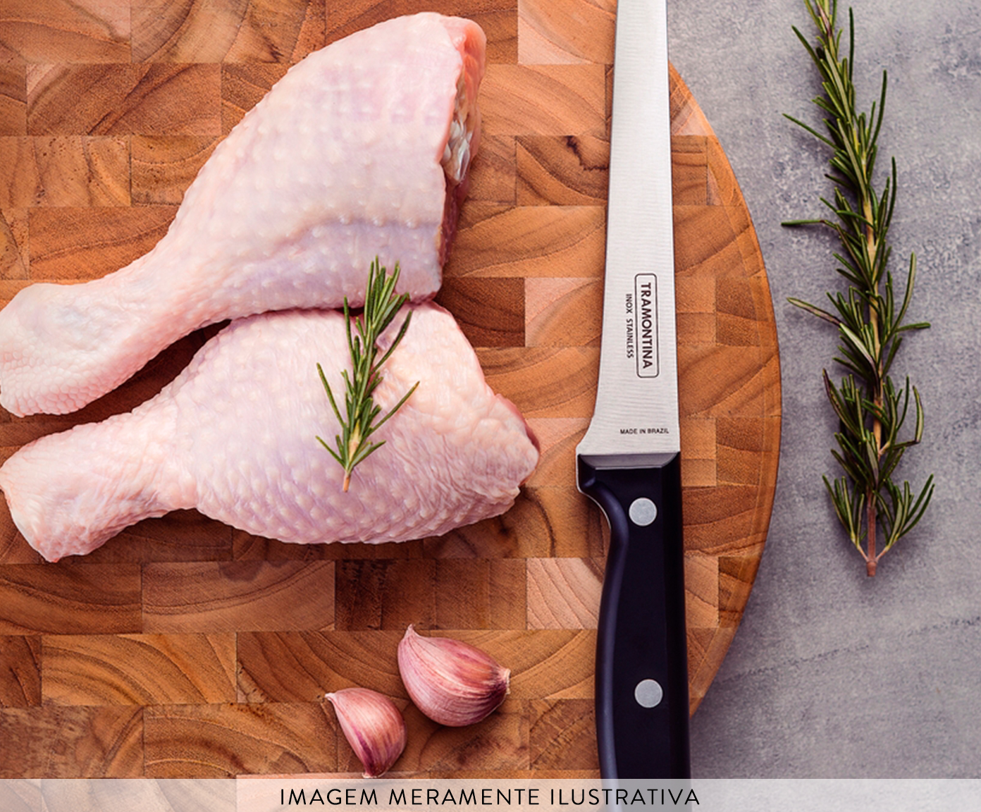 Faca para Desossar em Inox Thale 6" - Preta - image 1