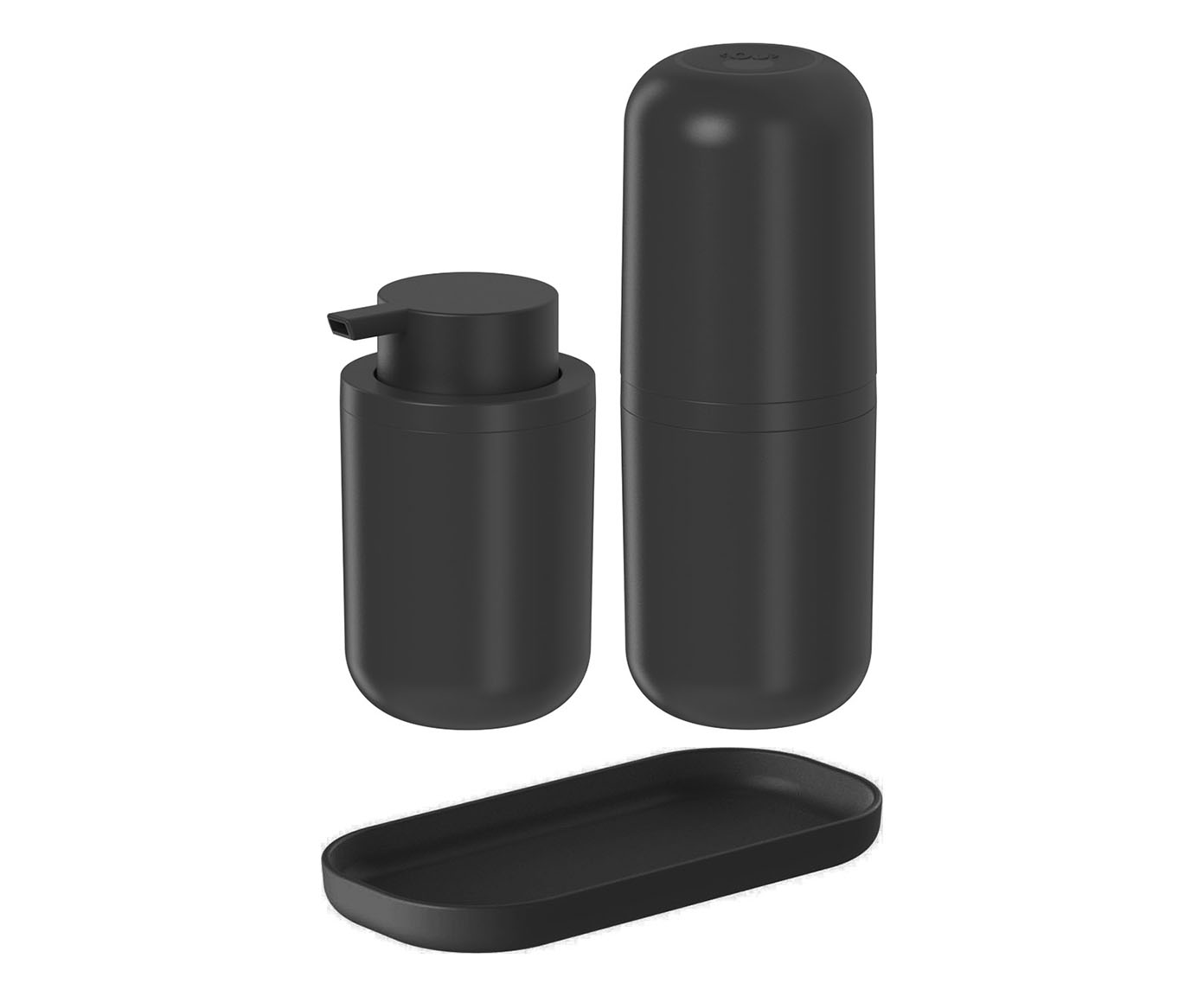 Jogo para Banheiro Bold - Preto Fechado - image 0