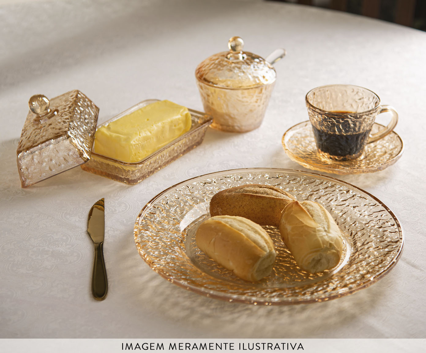 Jogo de Facas para Mesa Gastro Dourado image number 4