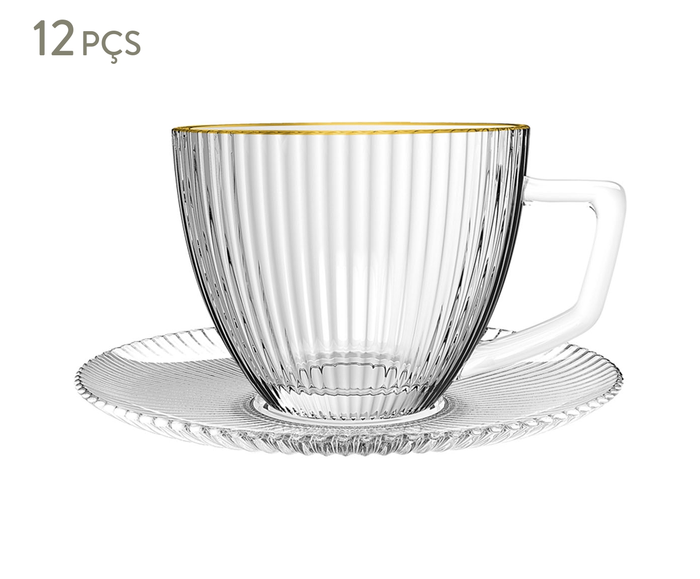 Jogo de X&iacute;cara para Caf&eacute; Gift com Borda - image 0