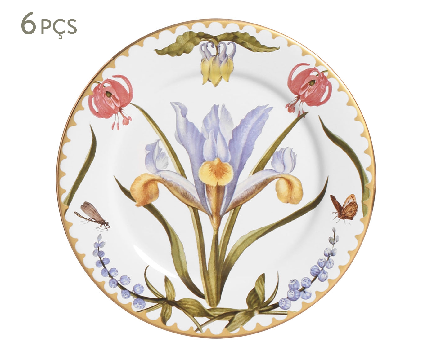 Jogo de Pratos para Sobremesa Jardins - image 0