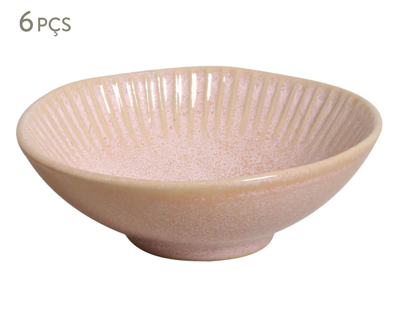 Jogo de Cumbucas Linhas Litchi Rosa - image 0