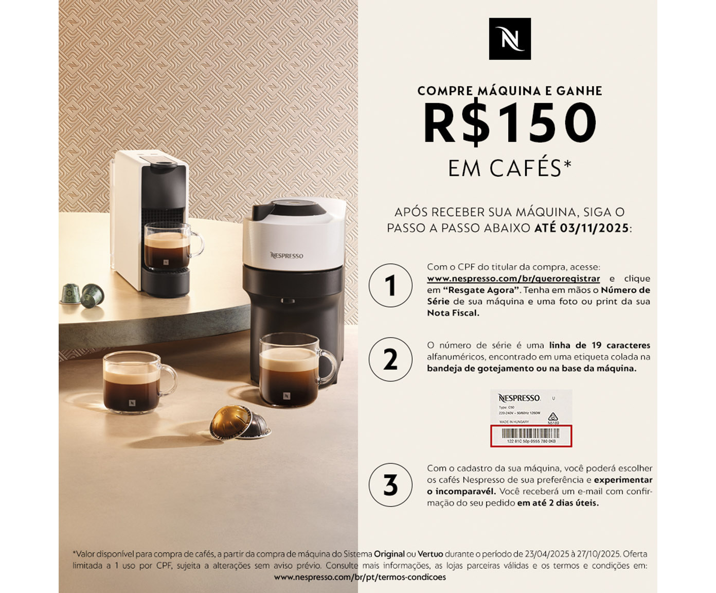 Cafeteira Nespresso Citiz Platinium Titanio - 110V image number 7