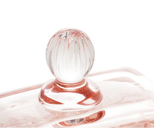 Manteigueira em Cristal Pearl Rosa image number 3