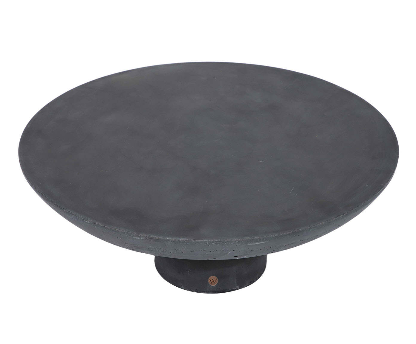 Mesa de Centro M&eacute;dia Brut em Concreto -  Cinza Escuro image number 2