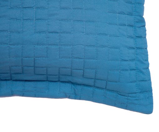 Jogo de Cobreleito Tra&ccedil;os de Sossego - Azul - image 1