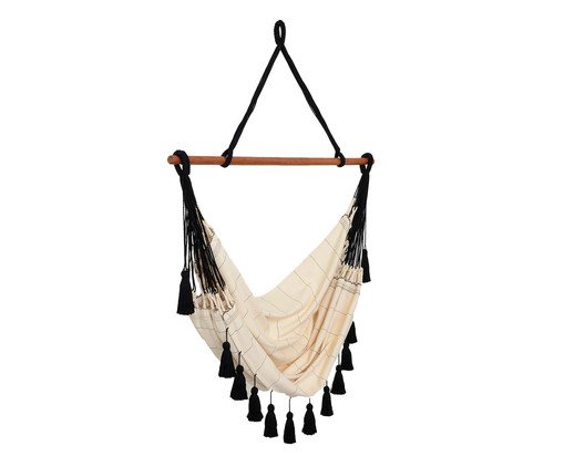 Cadeira de Balan&ccedil;o com Tassel Duna - Cru - image 1