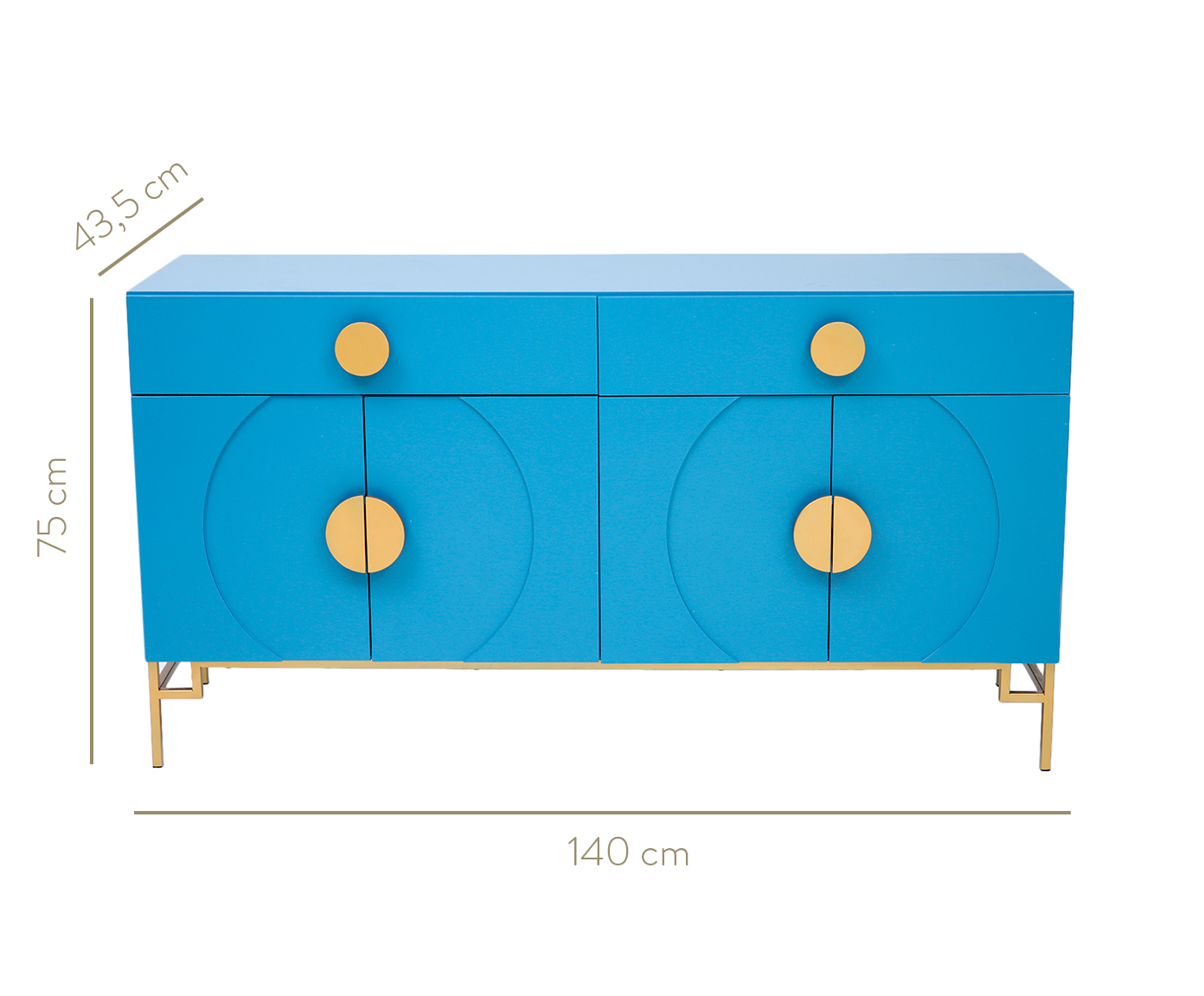 Buffet Duo Cerchio D'Oro - Azul image number 13