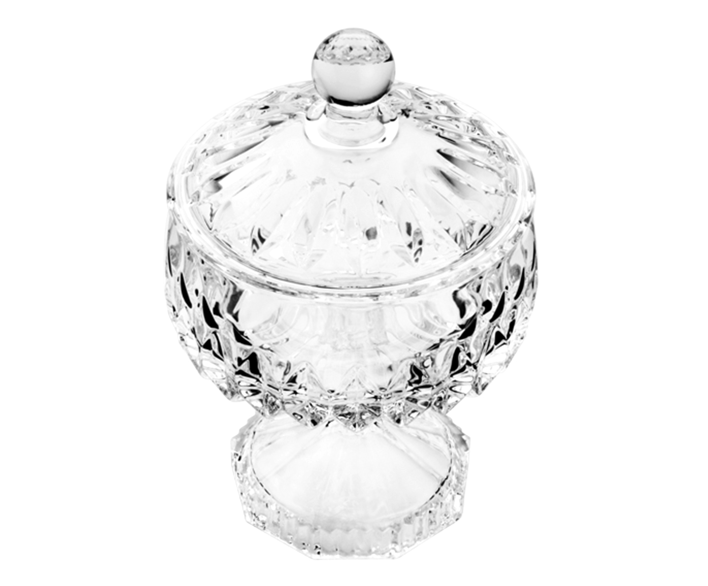 Pote Decorativo em Cristal Louise Transparente - image 1