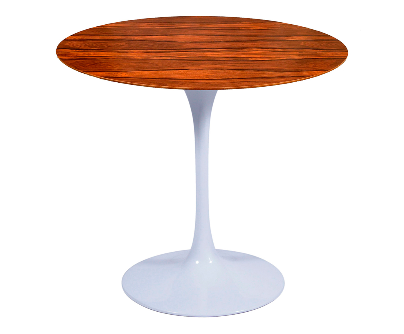 Mesa Saarinen Redonda Pau Ferro Base Branca image number 2