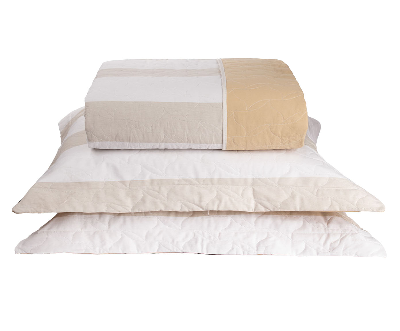 Jogo de cobre-leito Dupla Face Tous Les Jours Estampado Listra Offwhite - image 0