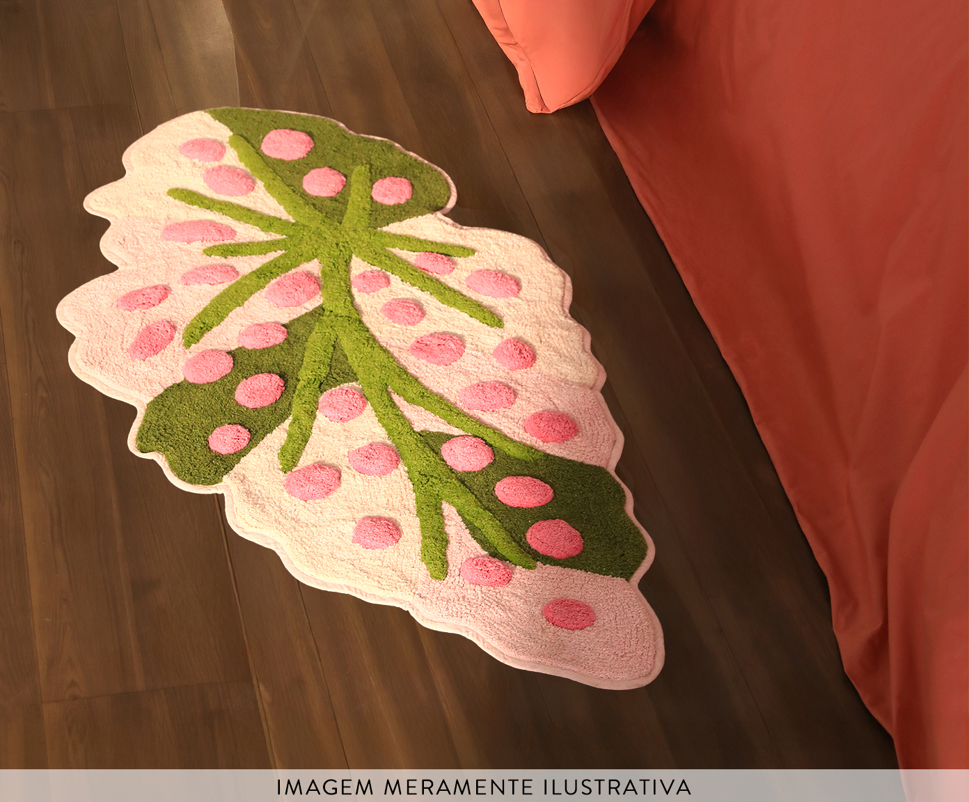 Tapete de Banheiro Begonia Colorido - image 1
