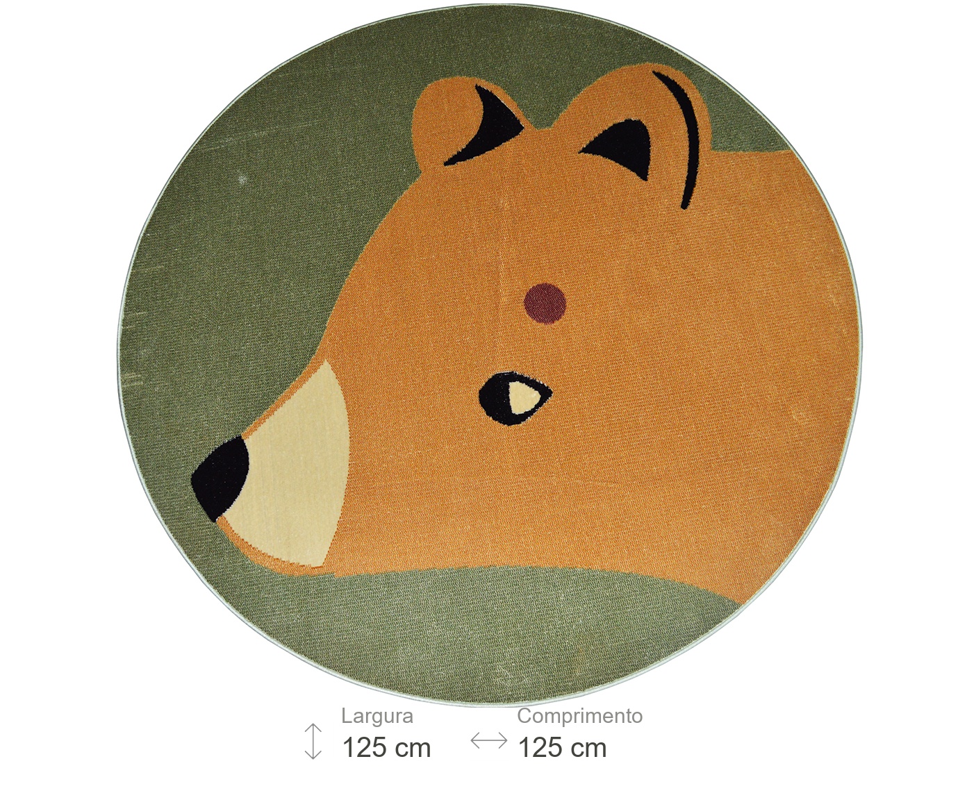 Tapete Madagascar Bear Verde e Creme image number 2