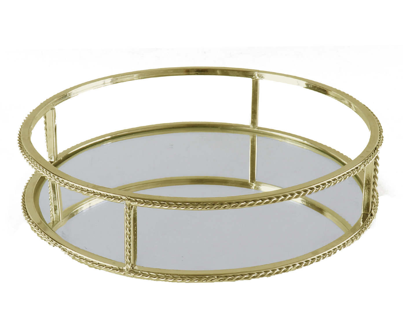 Bandeja Redonda Twist Gold - image 0
