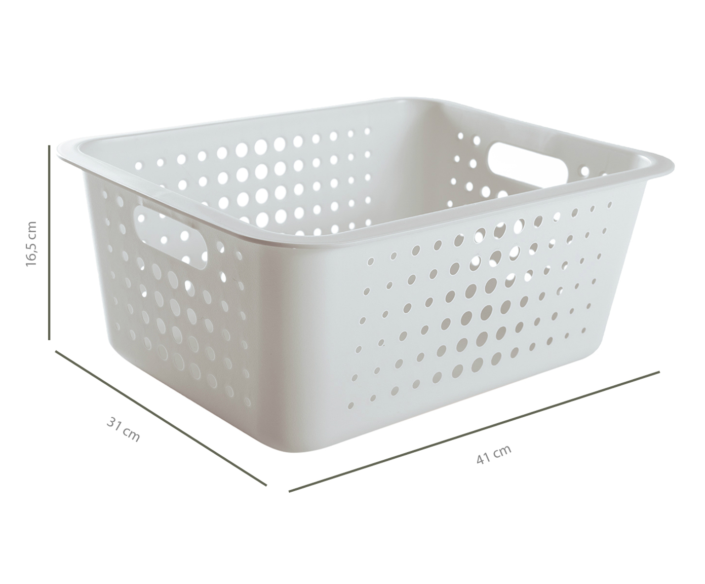 Cesto Organizador Luiza - Branco - image 1