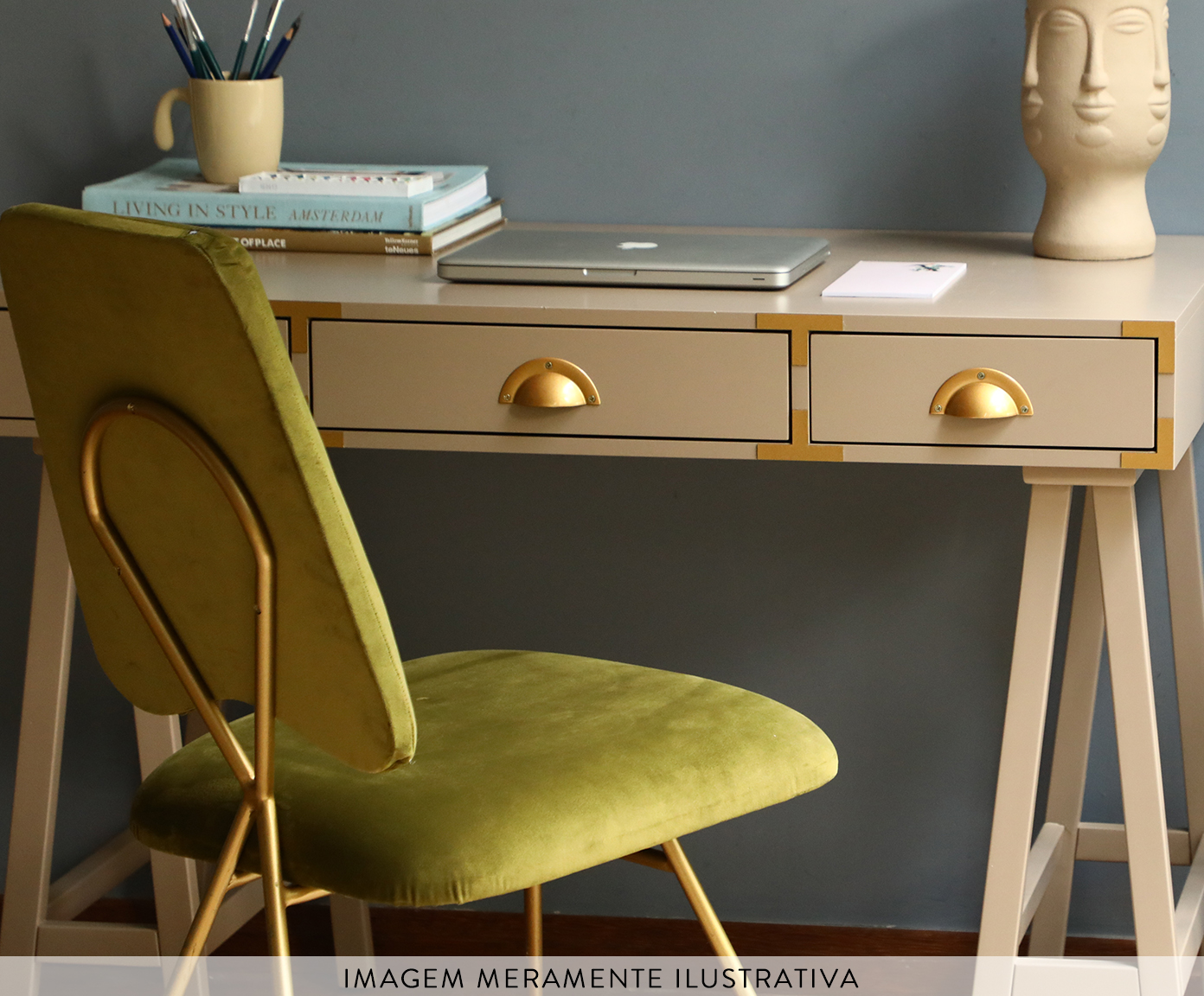 Mesa de Cabeceira Cross Olivedrab - Verde Musgo image number 10