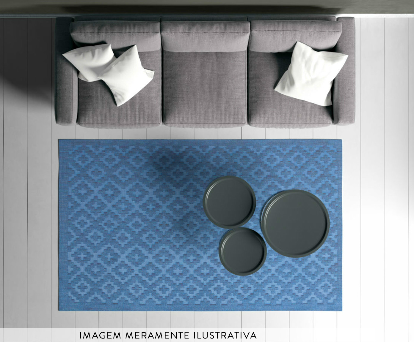 Tapete Oriental Strauss Deco Azul image number 2