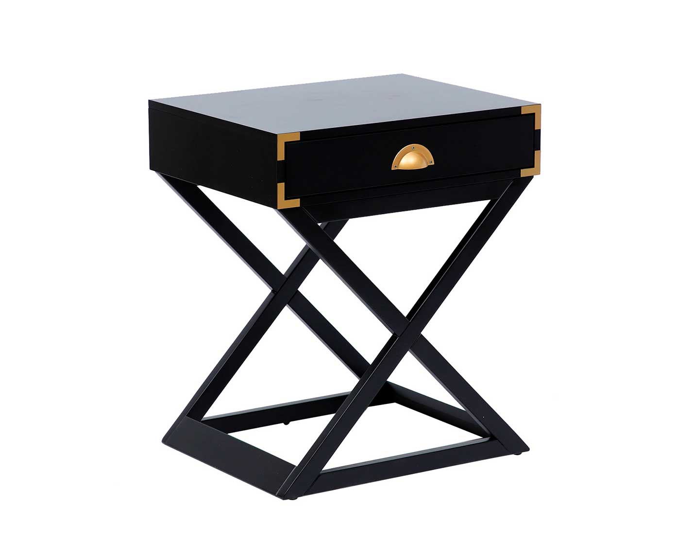 Mesa de Cabeceira Cross - Preto - image 1