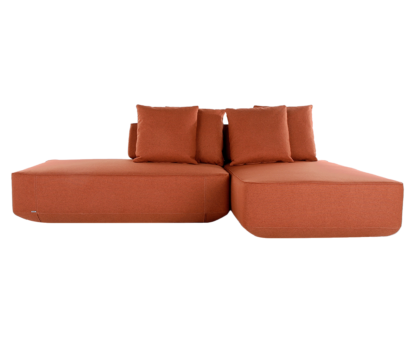 Sof&aacute; Ilha 2 M&oacute;dulos Chaise Ipu&atilde; Terracota - image 1