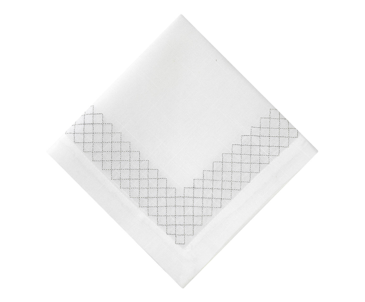 Guardanapo Miriano Branco e Prateado - image 1