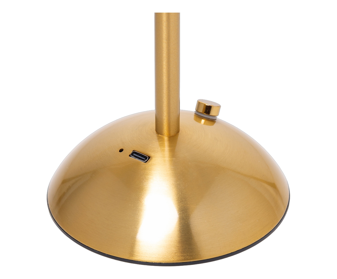 Lumin&aacute;ria de Mesa Recarreg&aacute;vel em Led Orion Dourado Metal - image 1