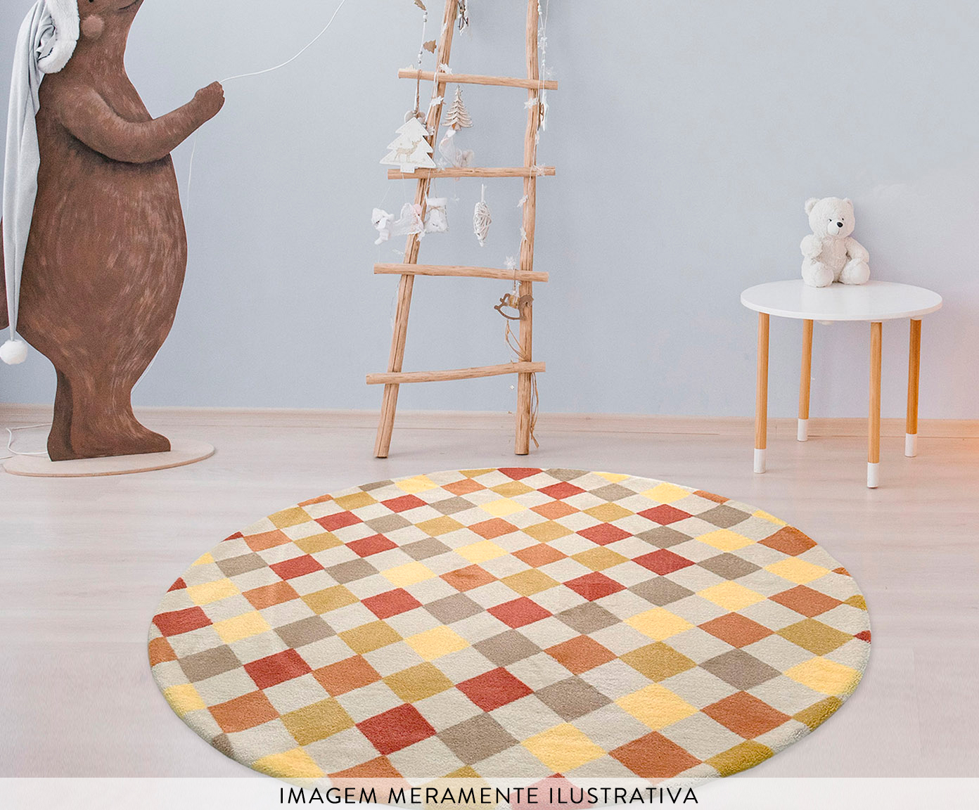 Tapete Moriah Cole&ccedil;&atilde;o Infantil Alegria Abracadabra - 150X150cm image number 4