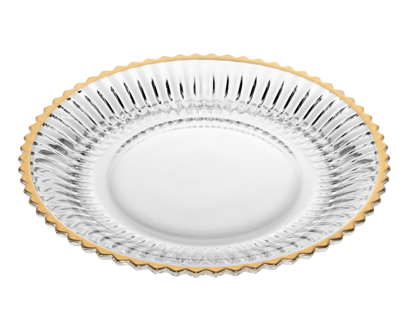 Prato para Sobremesa com Fio Dourado Imp&eacute;rio - image 0
