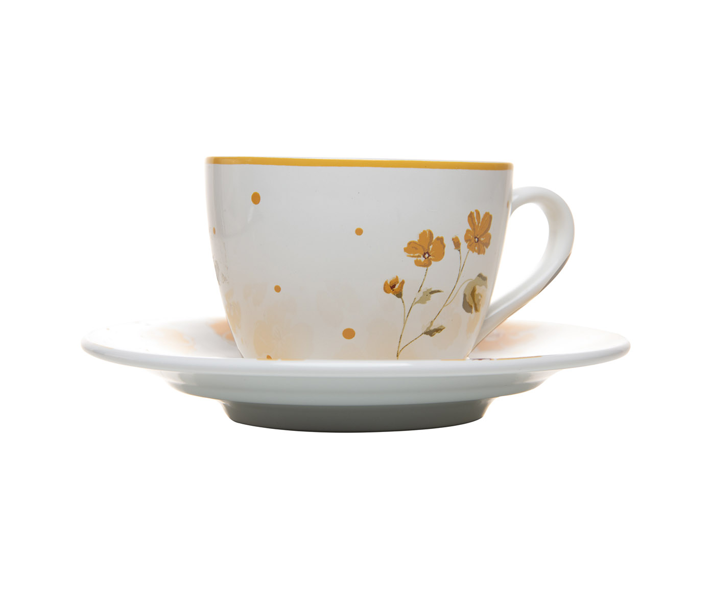 X&iacute;cara para Ch&aacute; com Pires Doce Encanto Amarelo - image 0