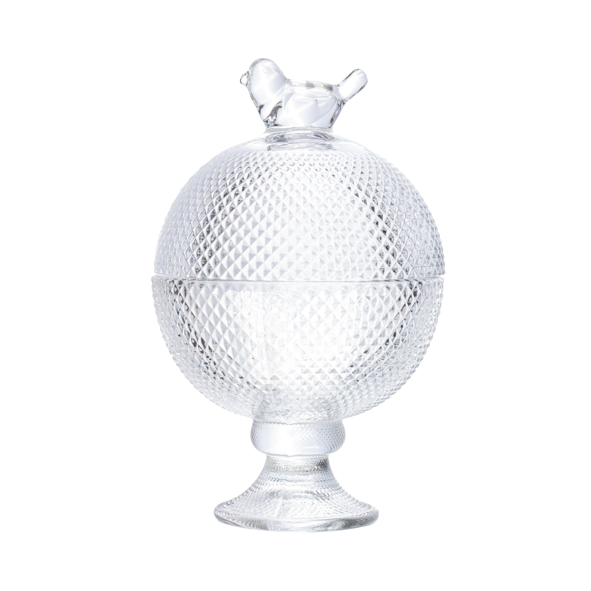 Potiche de Cristal com P&eacute; Bird - image 0