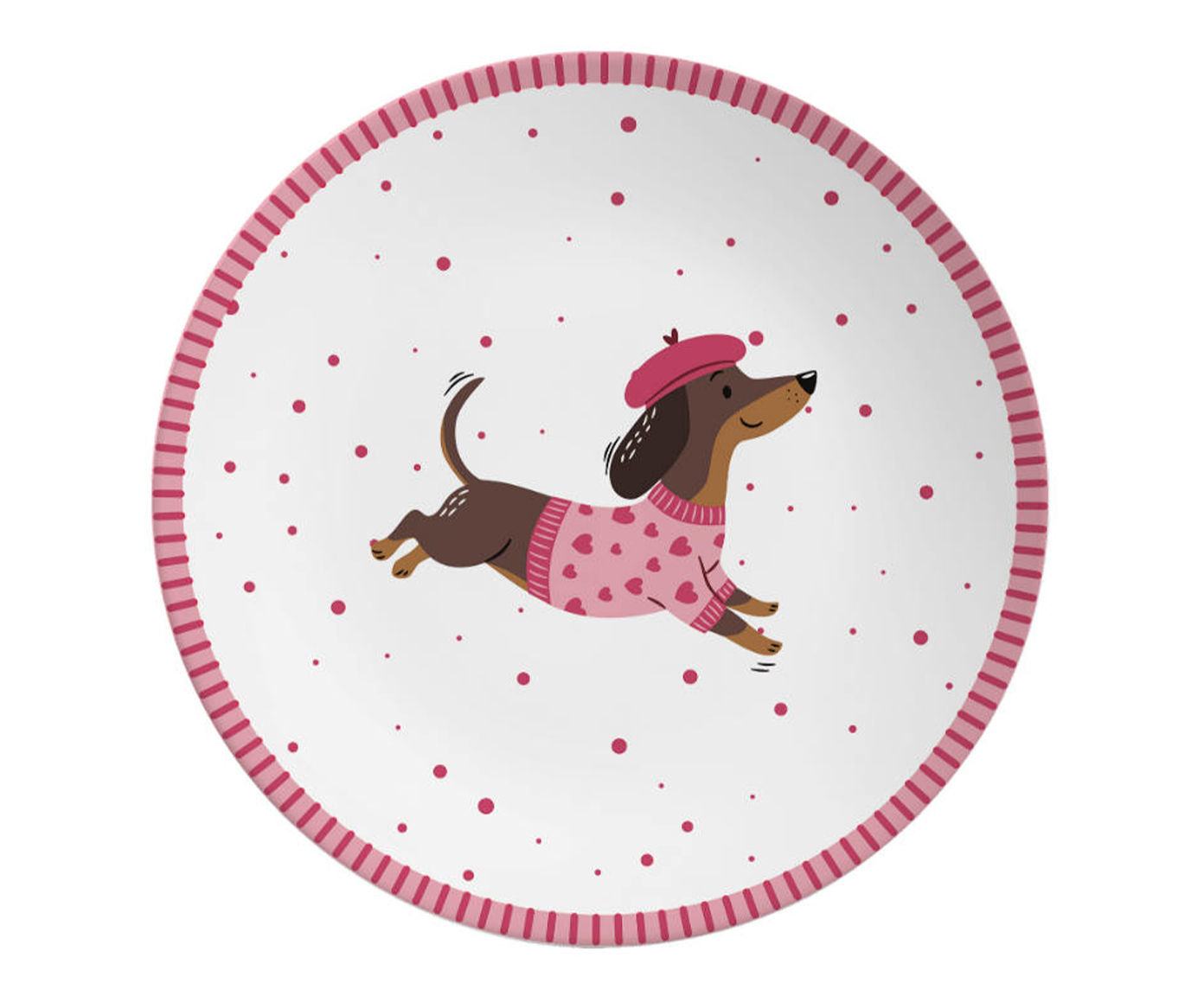 Jogo de Pratos para Sobremesa Love Is In The Air Vermelho - image 1