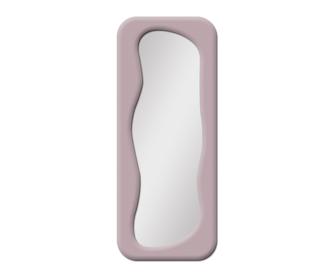 Espelho de Ch&atilde;o em Veludo Mil&atilde;o Rosa - image 0