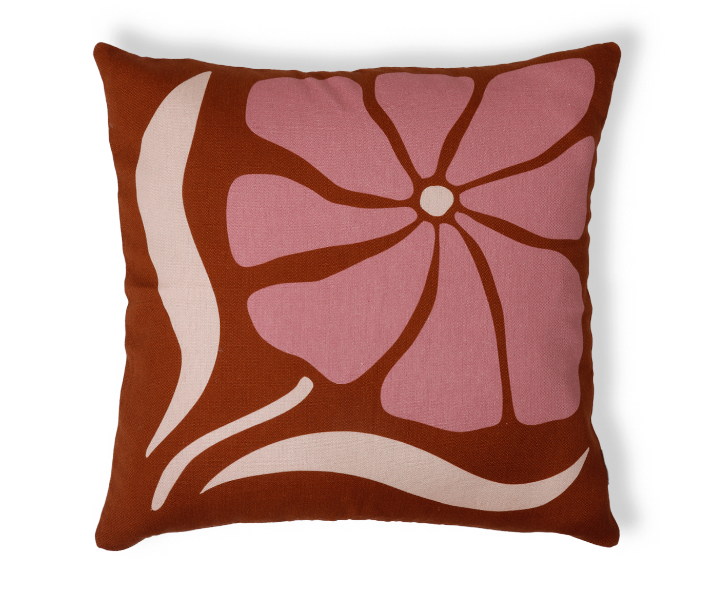 Capa de Almofada Estampada Fl&ocirc; Terracota - image 0