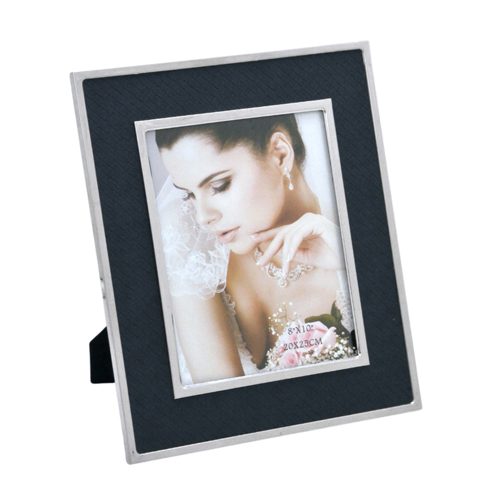 Porta-Retrato Azul e Prata - 20X25cm - image 0