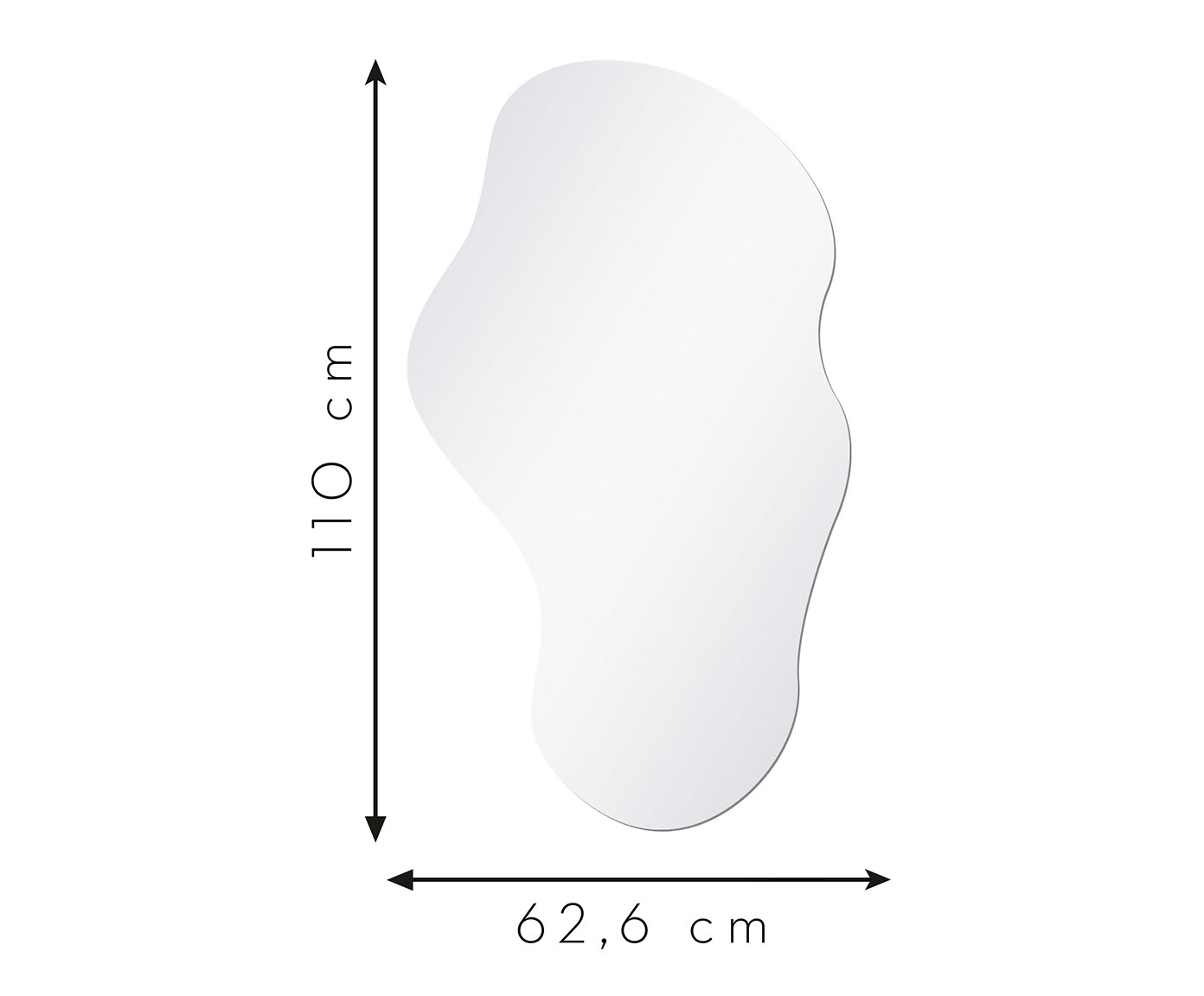 Espelho Org&acirc;nico Lapidado Led Branco com Bot&atilde;o I image number 2