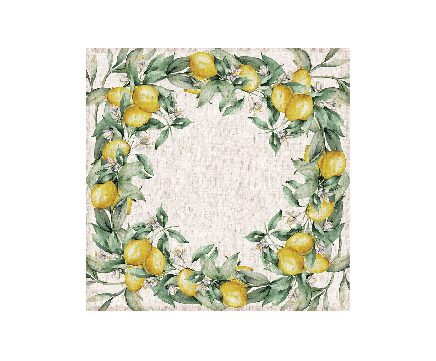 Guardanapo de Mesa em Linho Lima Frame - Off White - image 0