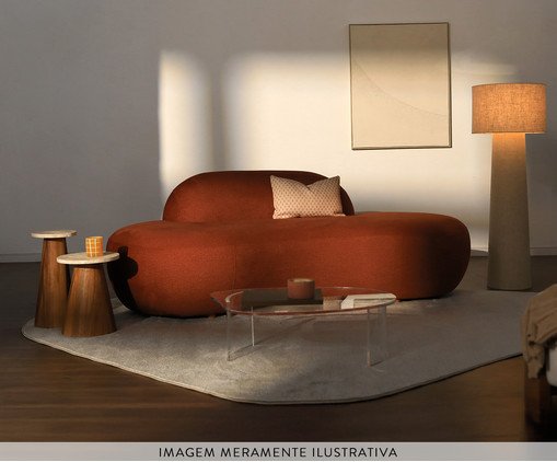 Sof&aacute; Petra em Boucle Soft Bege  I - image 1