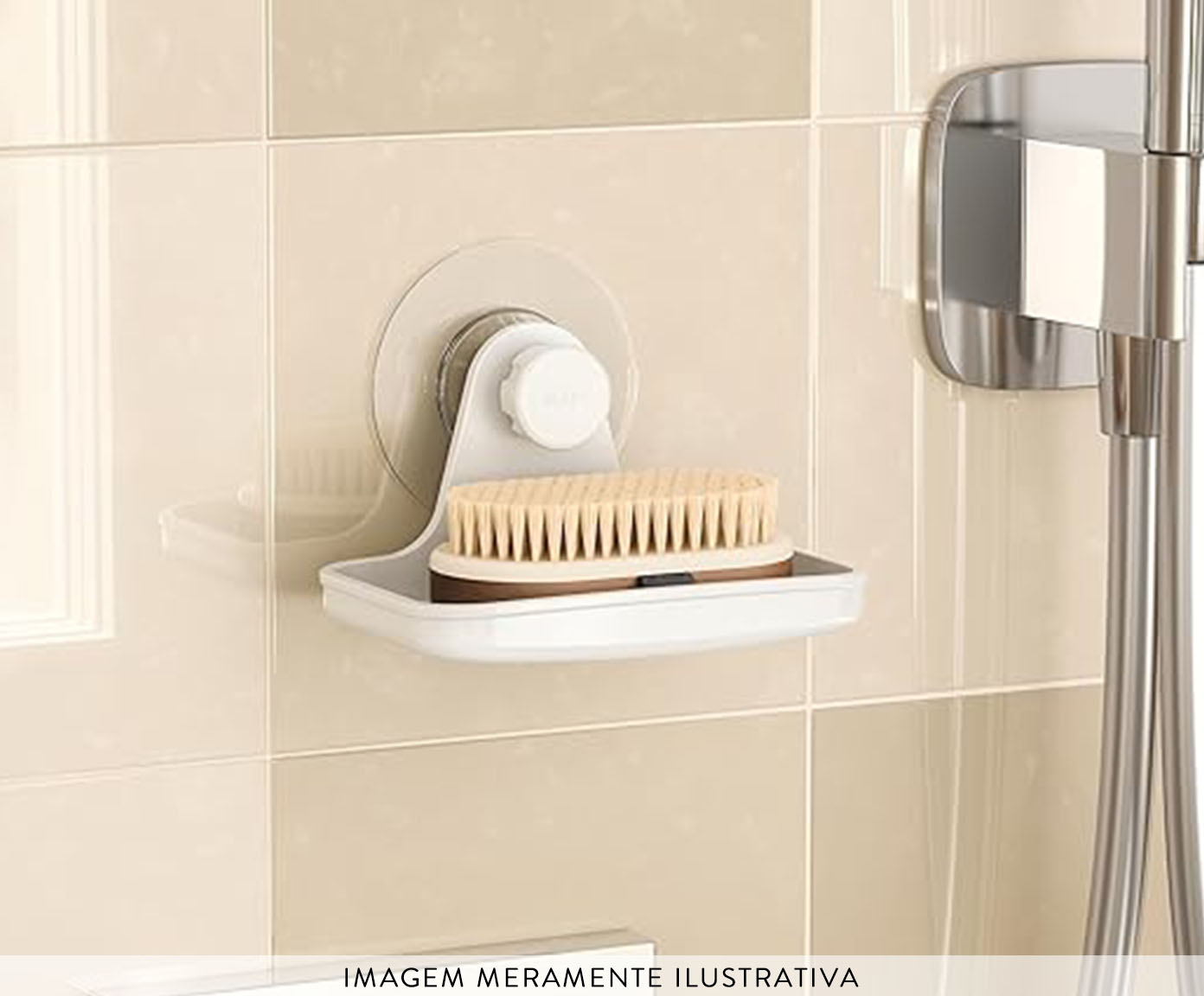 Flex Adhesive Soap Dish Branco image number 3
