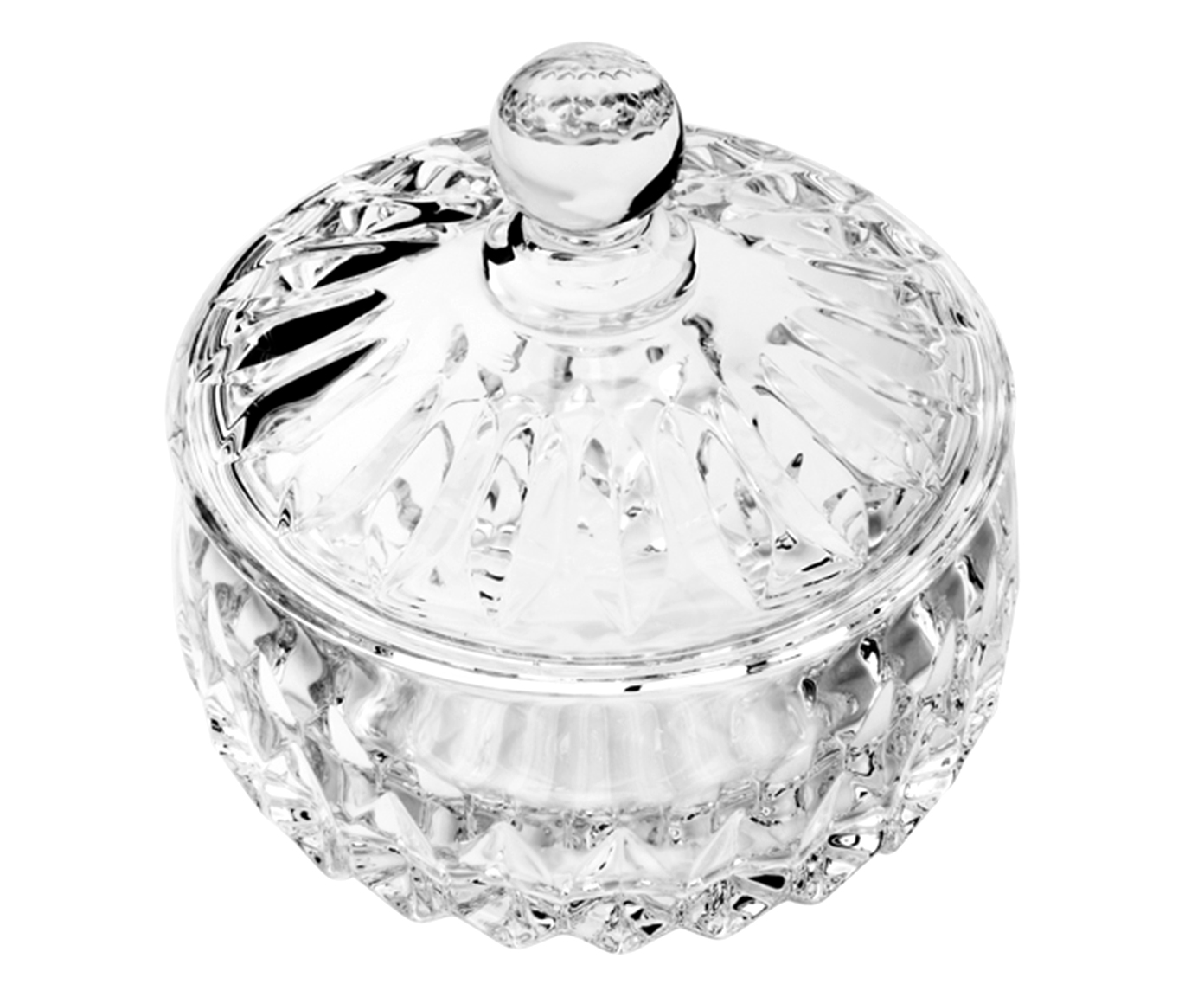 Pote Decorativo em Cristal Louise Transparente - image 1