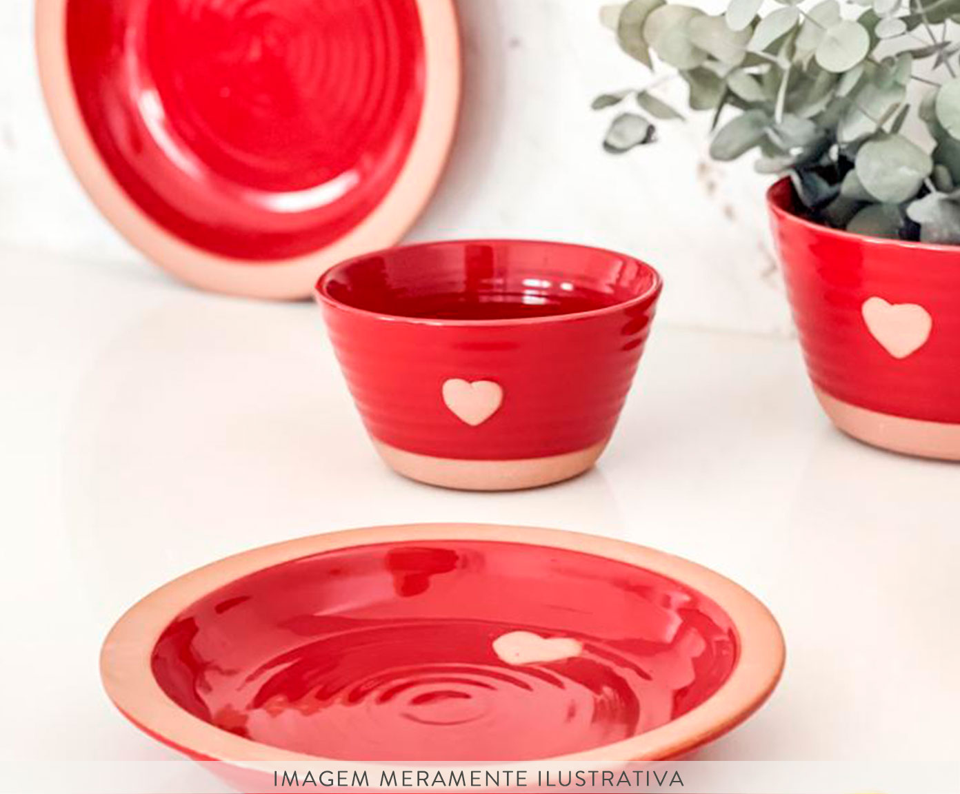 Bowl em Porcelana Lala Vermelho - 680ml image number 6