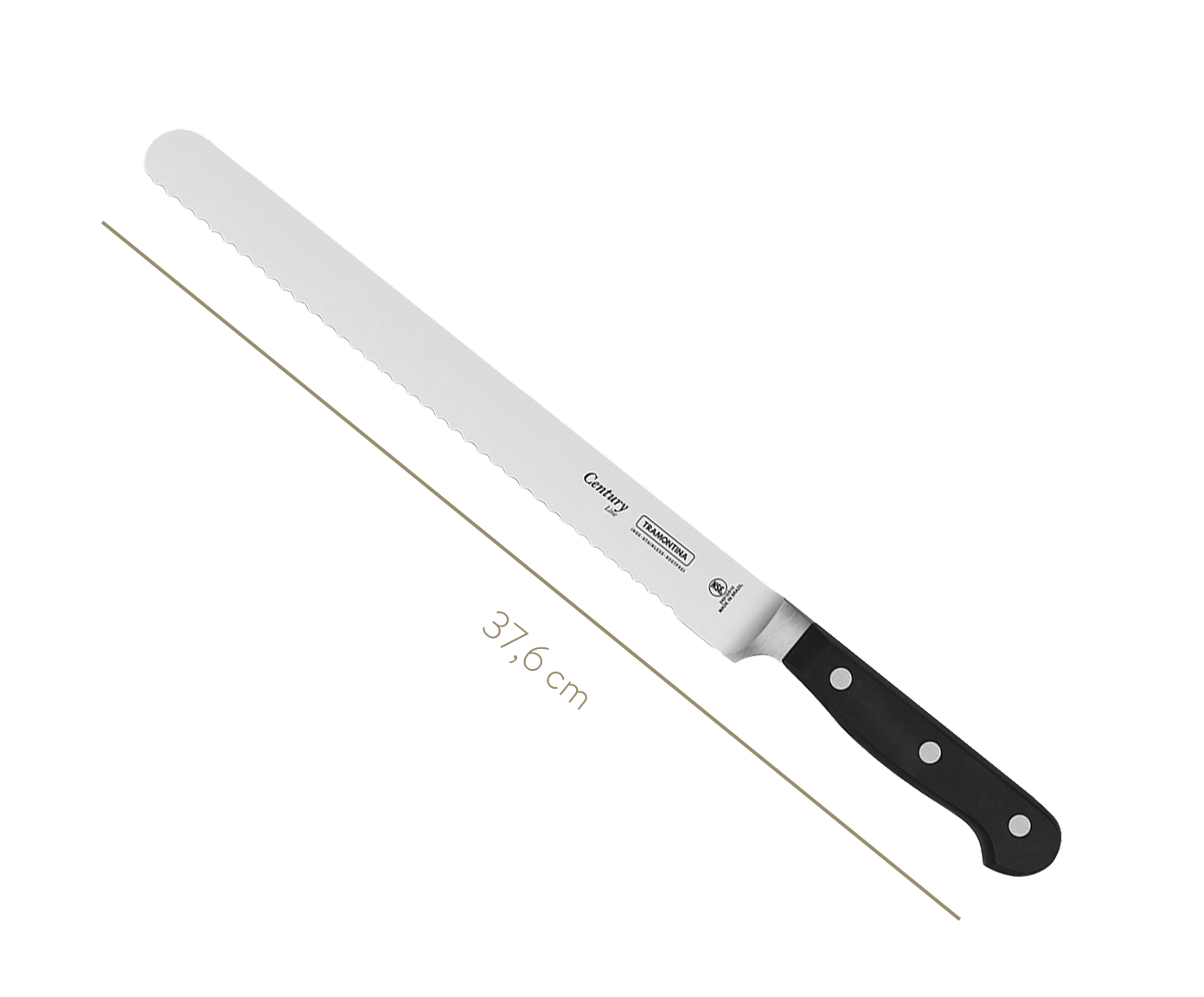 Faca para Confeiteiria em Inox Agile 10" - Preta image number 2
