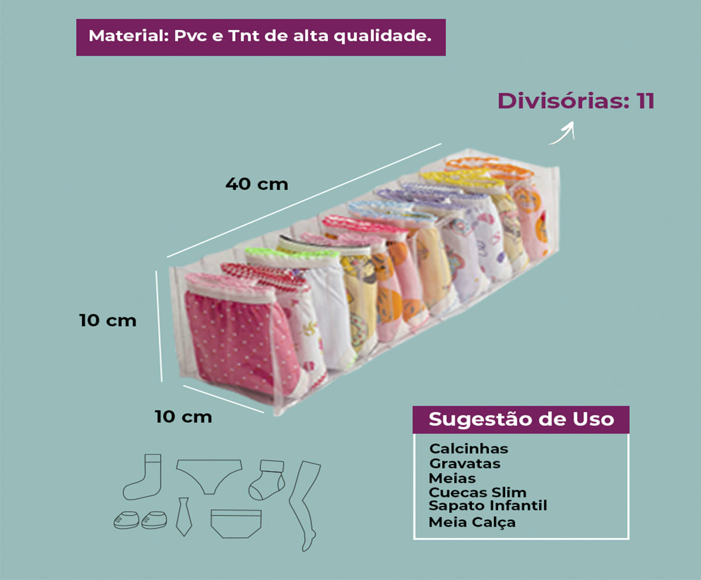 Jogo de Organizadores Completo Premium Beb&ecirc; - image 1
