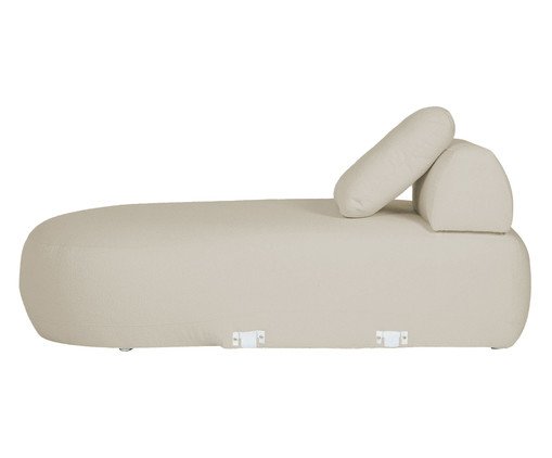 Sof&aacute; M&oacute;dulo Chaise Esquerdo Laguna by Elle - Boucle Bege image number 3