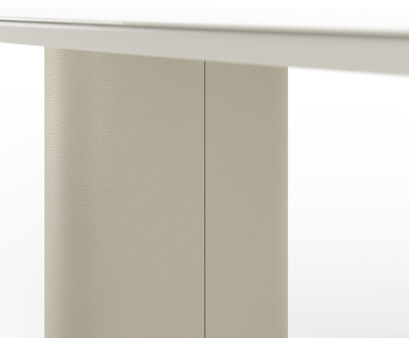 Mesa Lintz 2.2 Off-White Fosco, Bege e Champanhe image number 2
