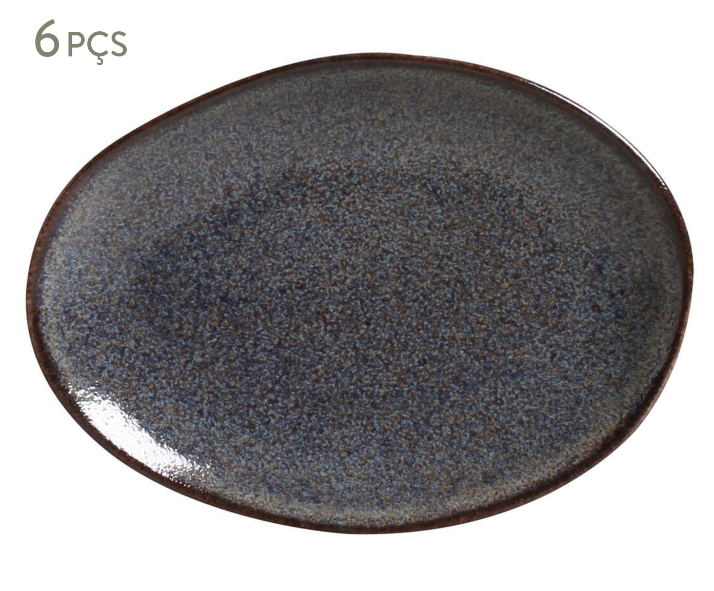 Jogo de Pratos para Sobremesa Titanium Azul Escuro Vl - image 0