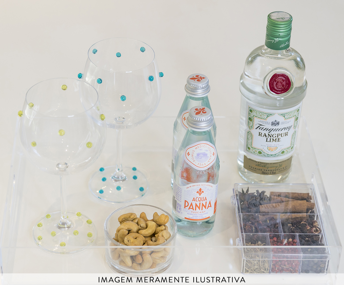 Ta&ccedil;a Gin com Gemas Turquesa - image 1