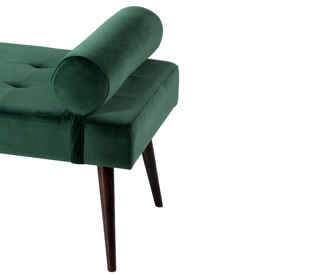 Recamier em Veludo Olivia Charming - Verde Floresta - image 1