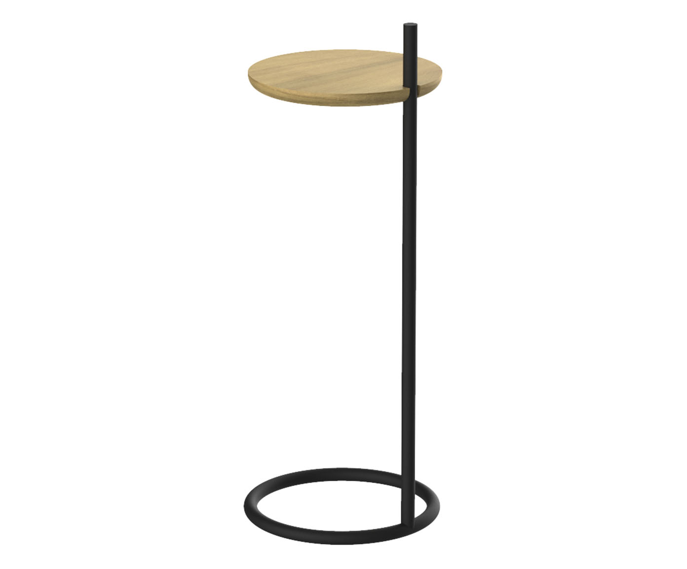 Mesa Lateral Era Circle Freijo e Preto - image 0