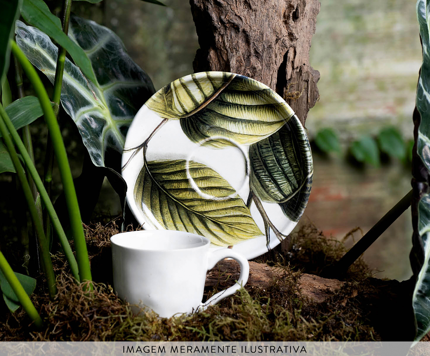 Jogo de X&iacute;caras para Caf&eacute; Bio &Eacute;den Floral - image 1