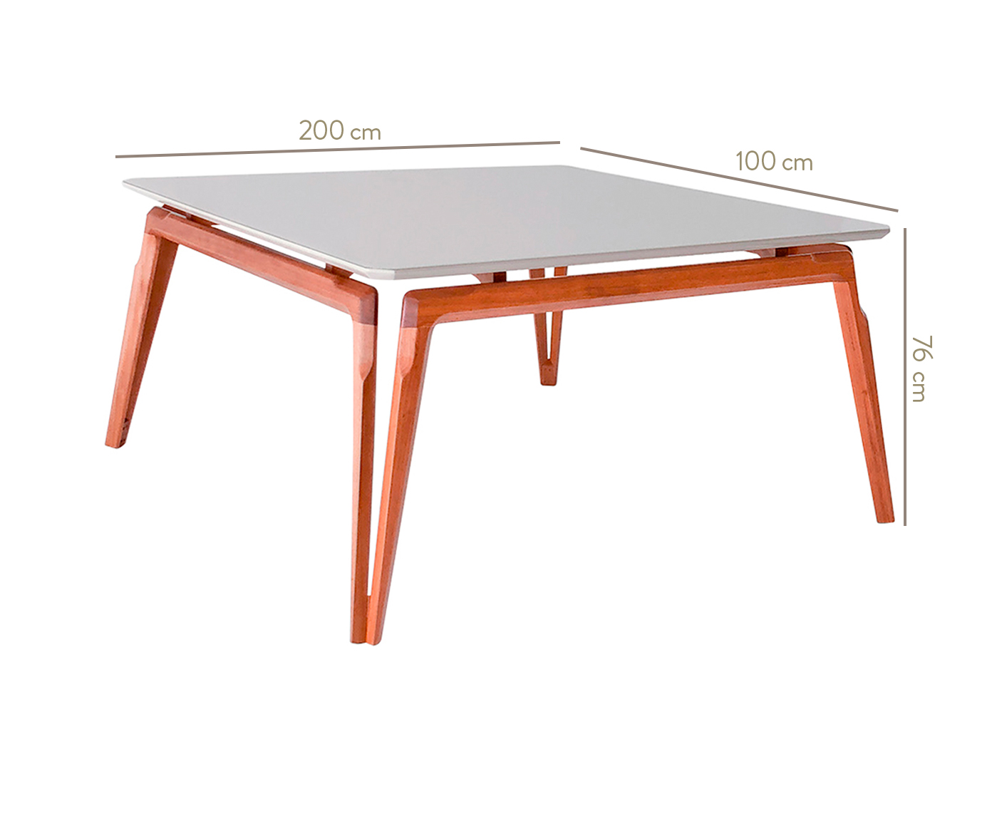 Mesa de Jantar Retangular Maju - Branco image number 4